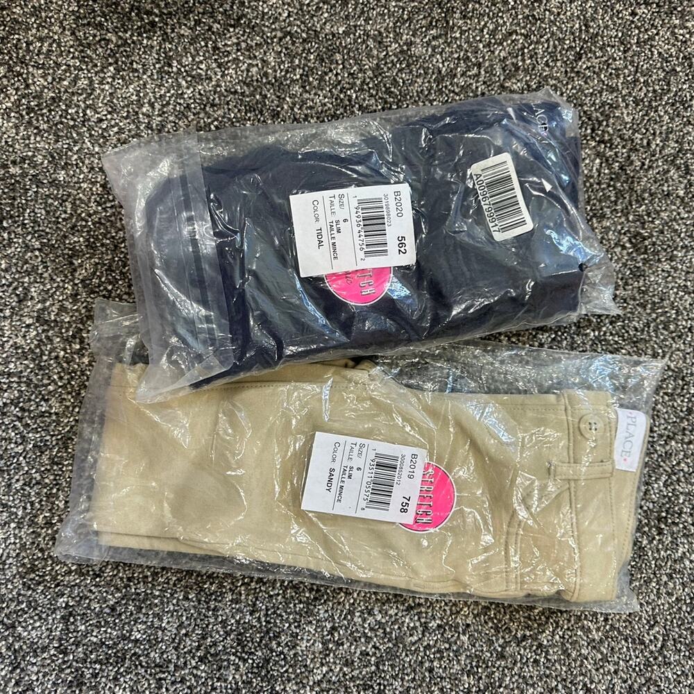 2 pair. Children’s place uniform pants 6 slim